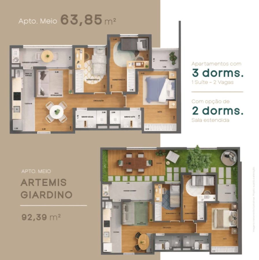 Apartamento, 3 quartos, 64 m² - Foto 28