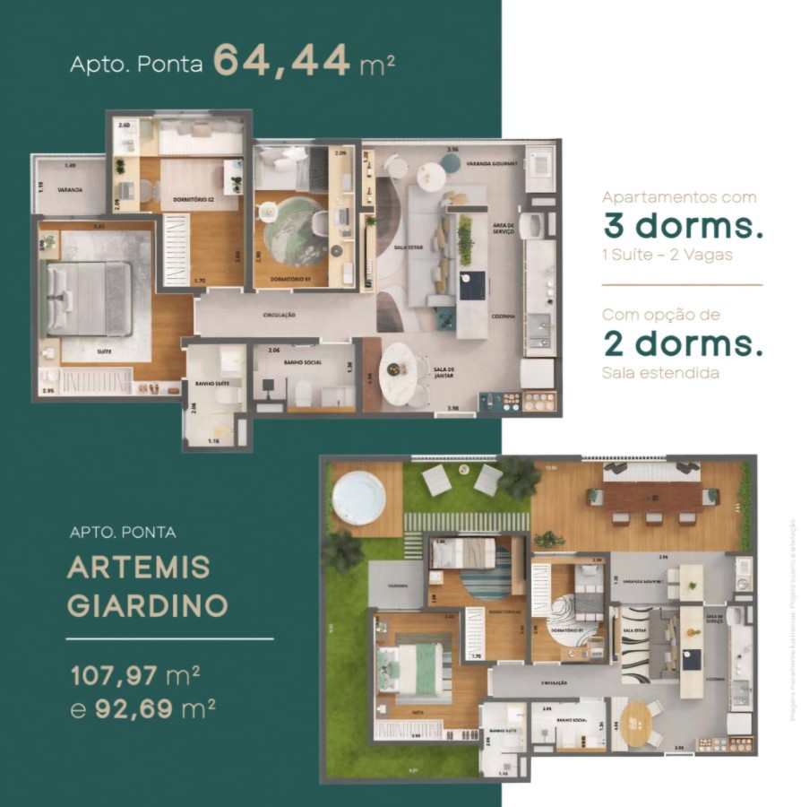 Apartamento, 3 quartos, 64 m² - Foto 27